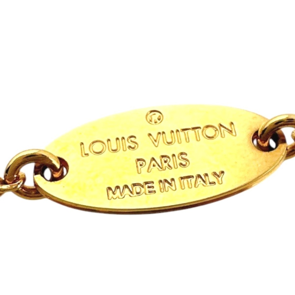 Louis Vuitton Necklace LVME M GP Gold LV - Picture 11 of 11